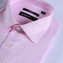 Load image into Gallery viewer, Pink Self Print Dress Shirt