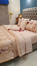 Load image into Gallery viewer, Ivory Embroidered Bridal Bedsheet set