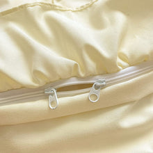 Load image into Gallery viewer, Light Yellow Ruffle Lace Duvet Cover