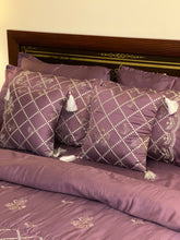 Load image into Gallery viewer, Shaam-e-Jamuni — Purple Chicken Kari Bridal Set (8-Piece)