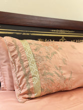 Load image into Gallery viewer, Gul-e-Bahaar — Peach Chicken Kari Bridal Bedsheet Set (8-Piece)