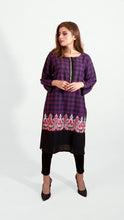 Load image into Gallery viewer, Checkered Embroidered Ghera Shirt