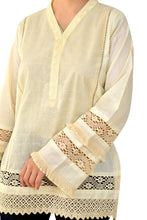 Load image into Gallery viewer, Cream Chikan Top