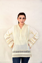 Load image into Gallery viewer, Cream Chikan Top