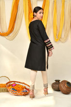 Load image into Gallery viewer, Black Sequins Embroidered