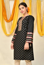 Load image into Gallery viewer, Black Sequins Embroidered