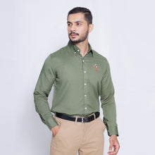 Load image into Gallery viewer, Green Brown Horse Men's Casual Shirt