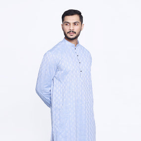 Sky Blue Embroidered Kurta