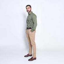 Load image into Gallery viewer, Green Brown Horse Men's Casual Shirt