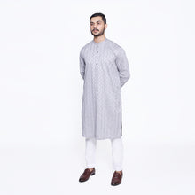 Load image into Gallery viewer, Grey Embroidered Kurta