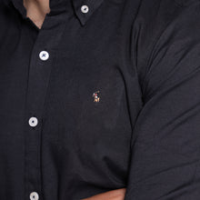 Load image into Gallery viewer, Black Small Horse Brown Men's Casual Shirt
