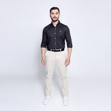 Load image into Gallery viewer, Black Small Horse Brown Men's Casual Shirt