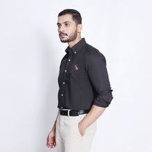 Load image into Gallery viewer, Black Small Horse Brown Men's Casual Shirt