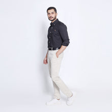 Load image into Gallery viewer, Black Small Horse Brown Men's Casual Shirt