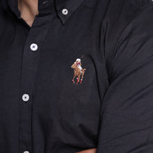 Load image into Gallery viewer, Black Brown Horses Men's Casual Shirt