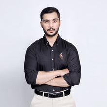 Load image into Gallery viewer, Black Brown Horses Men's Casual Shirt