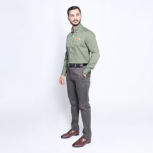 Load image into Gallery viewer, Green 3 Horse Men's Casual Shirt
