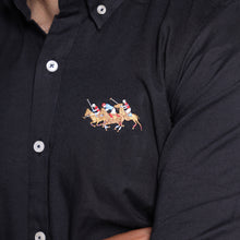 Load image into Gallery viewer, Black 3 Horses Men's Casual Shirt