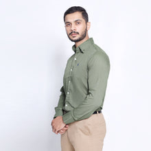 Load image into Gallery viewer, Green Blue small Horse Men's Casual Shirt