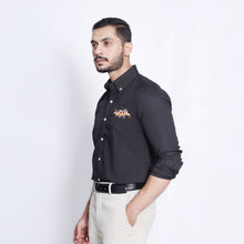 Load image into Gallery viewer, Black 3 Horses Men's Casual Shirt