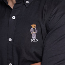 Load image into Gallery viewer, Black Grey Bear Men's Shirt