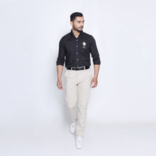 Load image into Gallery viewer, Black White Bear Men's Casual Shirt