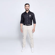 Load image into Gallery viewer, Black White Bear Men's Casual Shirt