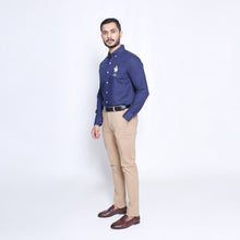 Load image into Gallery viewer, Blue White Bear Men's Casual Shirt