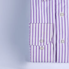 Load image into Gallery viewer, Purple Lines Dress Shirt