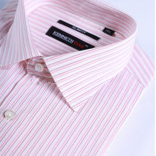 Load image into Gallery viewer, Pink White Lines Dress Shirt