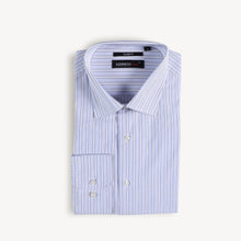 Load image into Gallery viewer, White Black Lines Dress Shirt