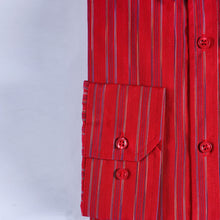 Load image into Gallery viewer, Red Lines Dress Shirt