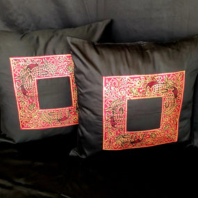 Black & Red cushion cover