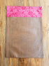 Brown & red table mat
