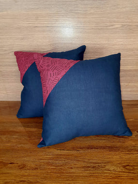 Magenta & Blue Cushions Cover