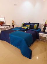 Load image into Gallery viewer, Oxford Blue Formal Bedsheet
