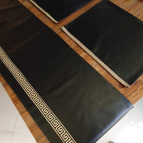 Black Versace Leatheride table Runner