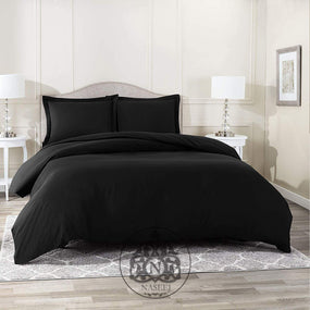 Black Cotton satin Kinf Size bed sheets
