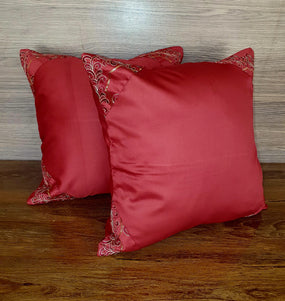 Rust Glimmer cushion cover