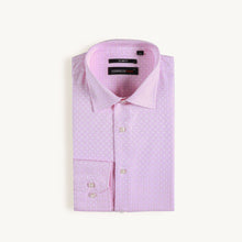 Load image into Gallery viewer, Pink Self Print Dress Shirt
