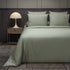 Sage Cotton Satin Duvet Cover