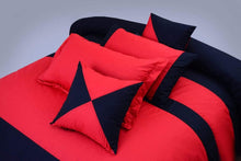 Load image into Gallery viewer, Red &amp; Black Duvet Cover
