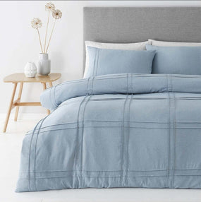 Blue Box Pleated Duvet Cover