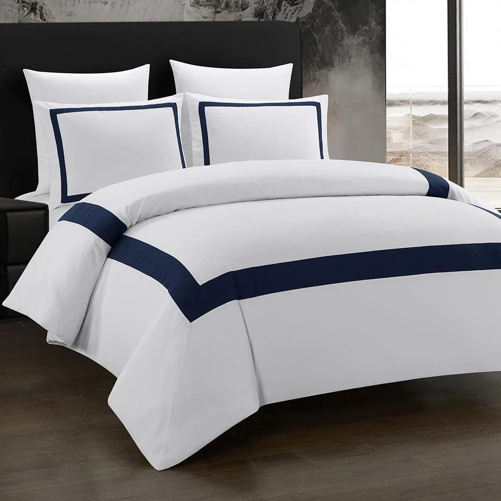 White Cotton Satin Duvet Cover