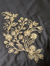 Load image into Gallery viewer, Siyah e-Zewar — Black &amp; Gold Bridal Chicken Kari Set (8-Piece)
