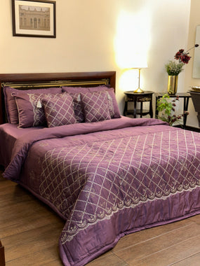 Shaam-e-Jamuni — Purple Chicken Kari Bridal Set (8-Piece)