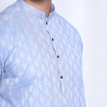 Load image into Gallery viewer, Sky Blue Embroidered Kurta
