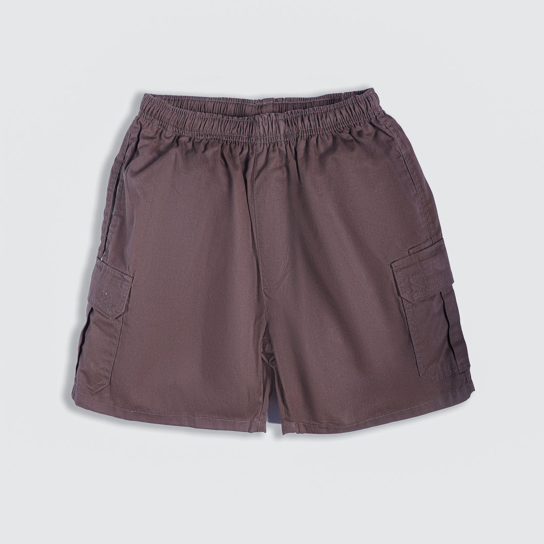 Dark Brown Men's Cargo Shorts