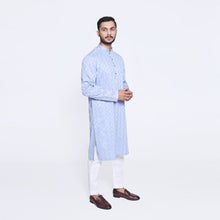 Load image into Gallery viewer, Sky Blue Embroidered Kurta
