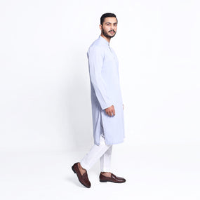 Light Blue Plain Kurta